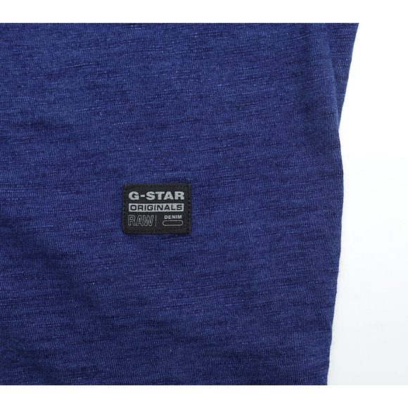 G-Star Raw Men's Long Sleeve Pullover Mock Turtle Neck Heathered Blue Sz M - Picture 5 of 13